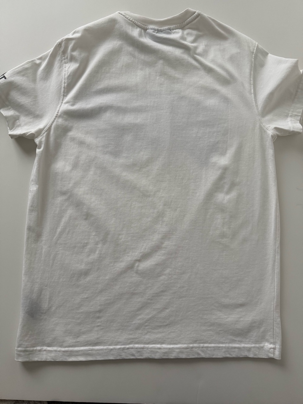 Dior White T‑Shirt with Black Graffiti Logo Sz L - Picture 2 of 8